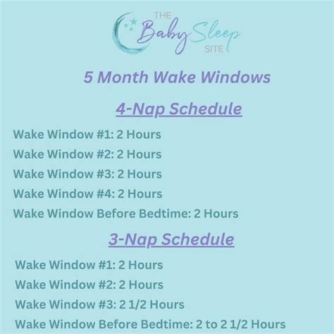 5 Month Old Wake Windows