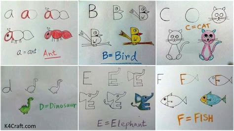 Alphabet Drawing A To Z