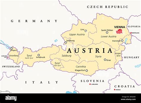 Austria And Neighbors Map