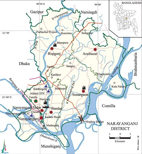 Bangladesh Map Narayanganj