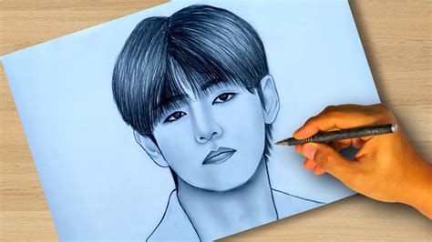 Bts V Drawing Easy For Beginners