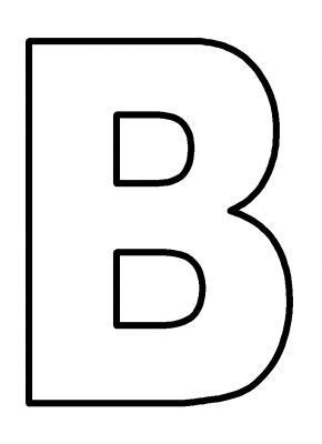 Capital Letter B Outline