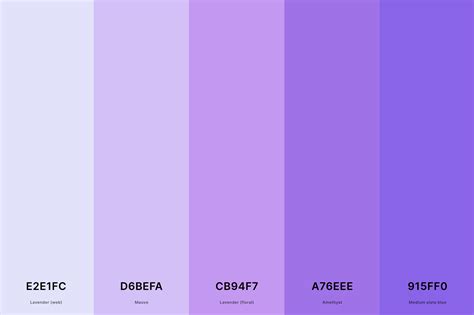 Color Palette For Lavender