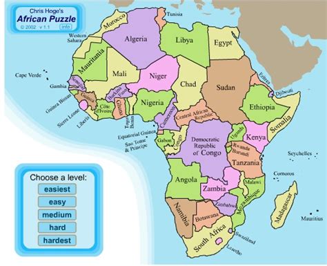 Countries Of Africa Map Quiz Sporcle