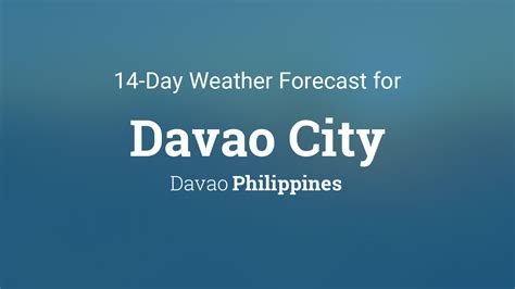 Davao City Weather Update Today