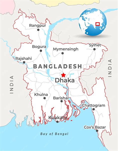 Dhaka On Map Of Bangladesh