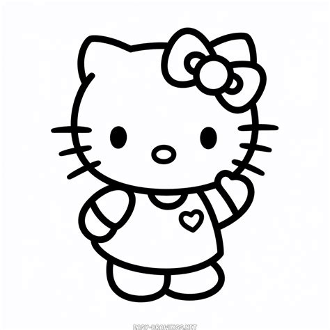Drawing Of Hello Kitty