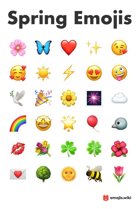 Emoji For Spring