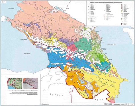 Ethnographic Map Of Caucasus
