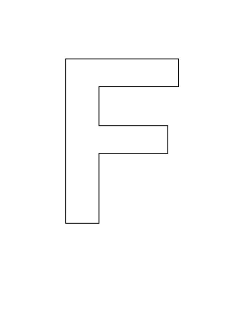 F Outline Bold