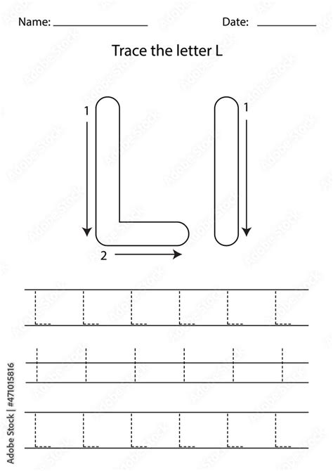 Find And Write Letter L