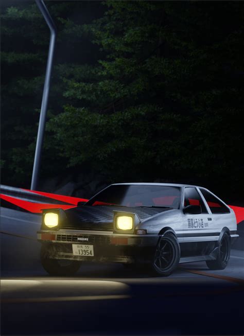 Fire Initial D Wallpaper