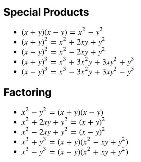 Formula For (X+Y)^2