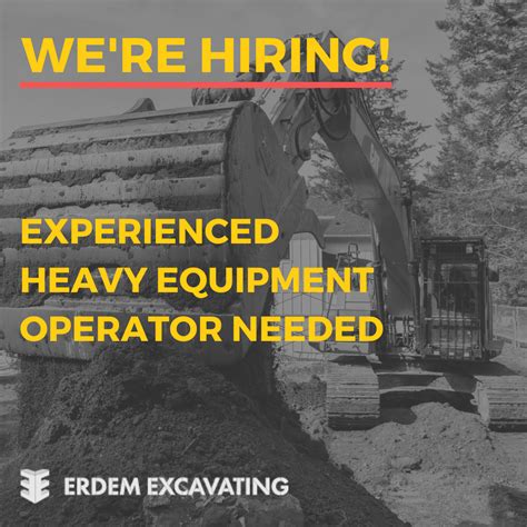 Heavy Equipment Operator Vacancy