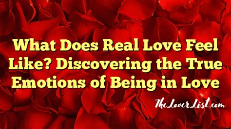 How Does Love Feels Like
