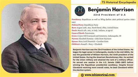 How Does The Author Describe Benjamin Harrison