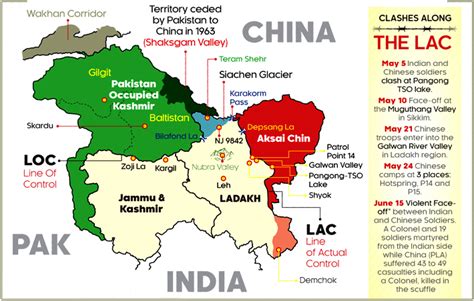 Kashmir China Map