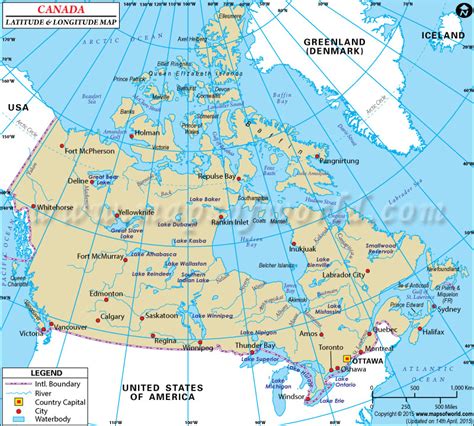 Latitude Of Edmonton Canada