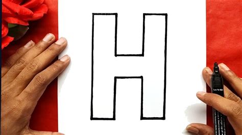 Letter H Drawing For Kids