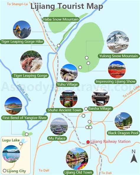 Lijiang Map In China