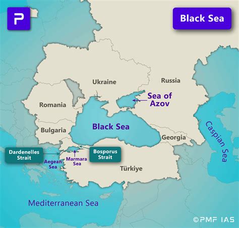 Main Areas Of The Black Sea