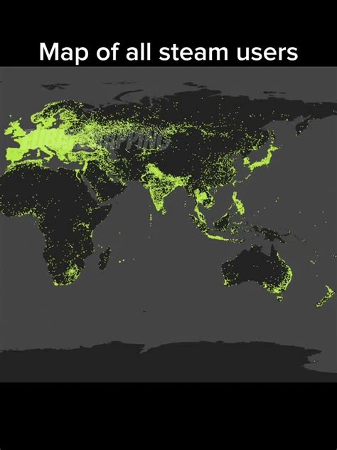 Map Of All Steam Users In The World