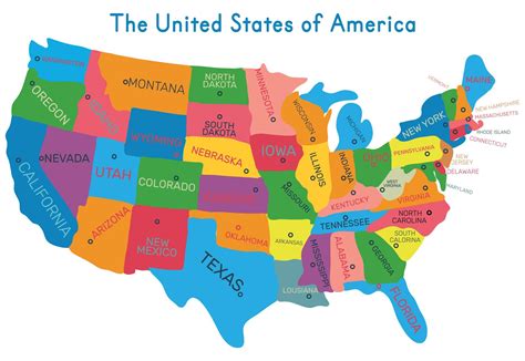 Map Of America Printable Pdf Free