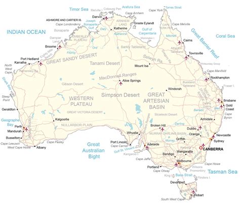 Map Of Australia Poster