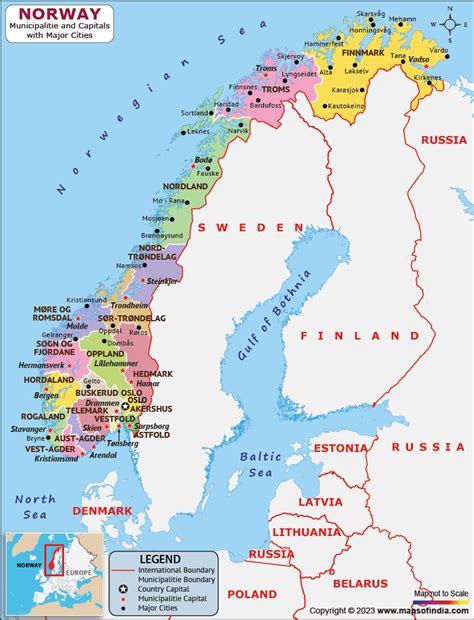 Map Of Austria And Norway