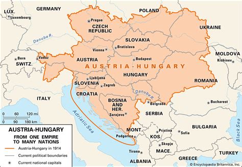 Map Of Austria Hungary With Cities
