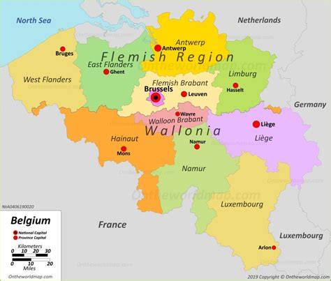 Map Of Belgium Political