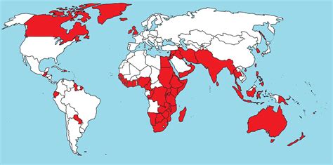 Map Of British Empire At Its Peak