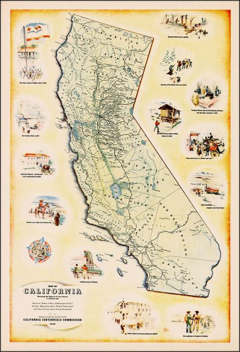 Map Of California 100 Years Ago