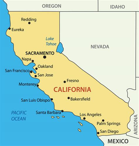 Map Of California With Cities