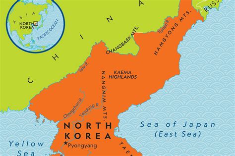 Map Of China North Korea