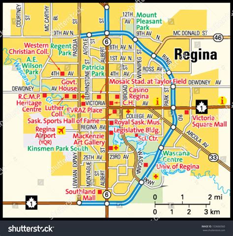 Map Of Downtown Regina