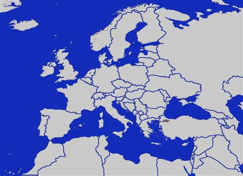 Map Of Europe Unmarked