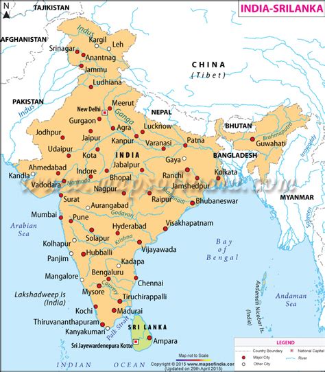 Map Of India Bangladesh Sri Lanka