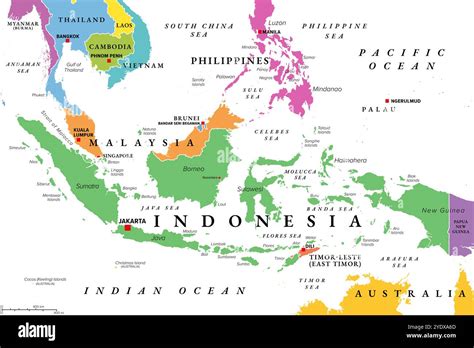Map Of Indonesia In Southeast Asia