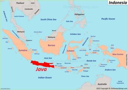 Map Of Indonesia Java