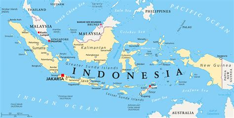 Map Of Indonesia States