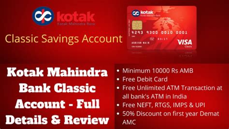 Minimum Balance Of Kotak Savings Account