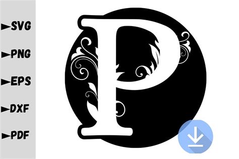 Monogram Letter P