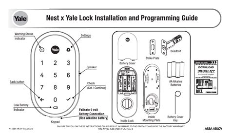 Nest X Yale Lock Manual