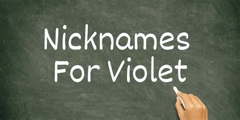 Nicknames For Violet