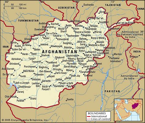 Official Map Of Afghanistan