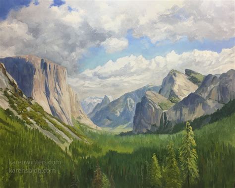 Painting Of Yosemite National Park