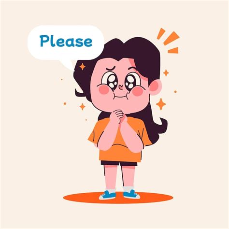 Please Illustration Vector