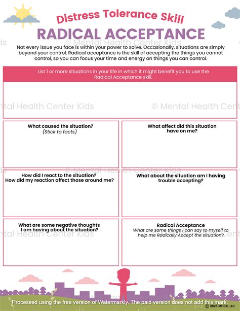 Radical Acceptance Worksheet