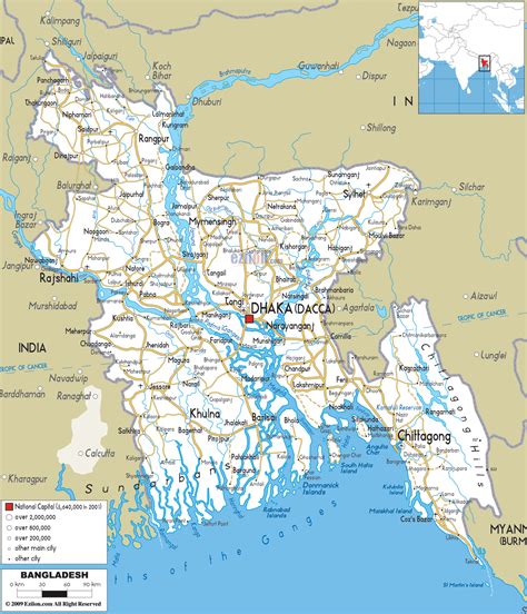 Road Map Of Bangladesh Live
